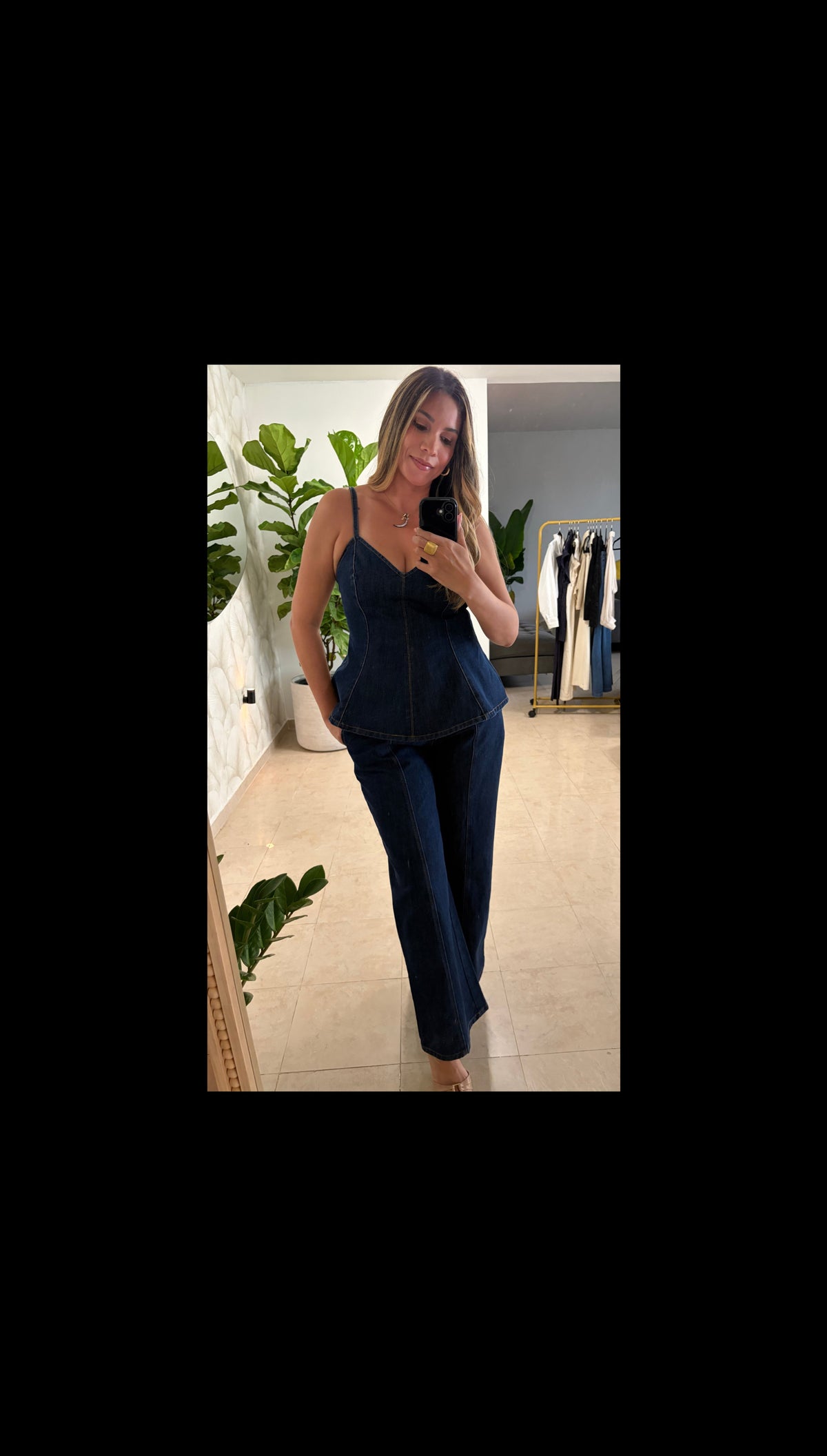Dark Wash Denim Set | Set de Mahón Azul Oscuro