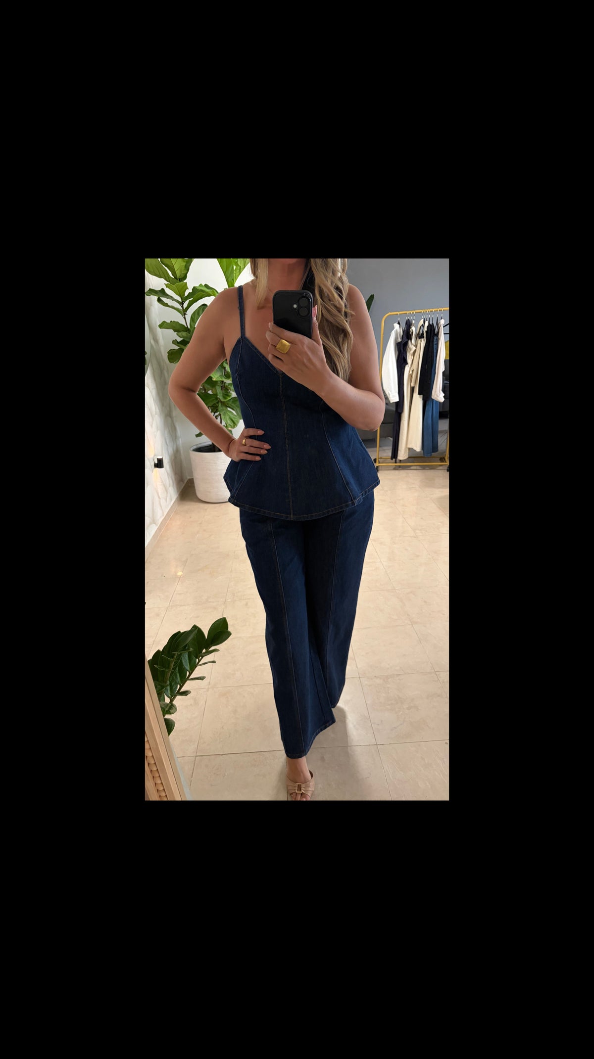 Dark Wash Denim Set | Set de Mahón Azul Oscuro